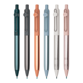 Uni Zento Flow Bolígrafo de Tinta Gel Secado Rápido con Agarre de Metal (Tinta Negra) - Disponible en 6 Modelos