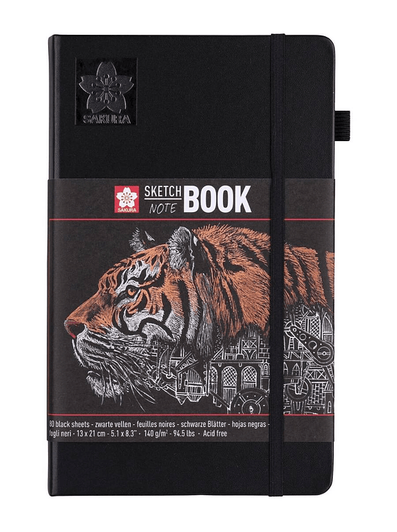 Sakura Sketch Book Papel Negro 13x21 cm 140G 80HJ