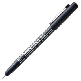 Kuretake Zig Cartoonist Mangaka Tiralineas 02 - Negro