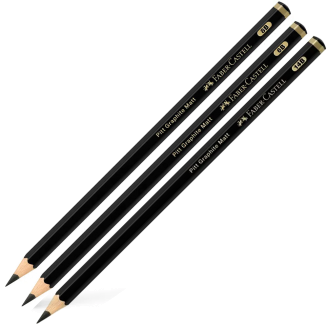 Faber-Castell Pitt Graphite Matt - Lápices Grafito mate (Disponible en 3 grados)