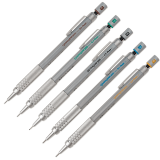 Pentel Portaminas GraphGear 500 Plateado (Disponible en 5 tamaños)