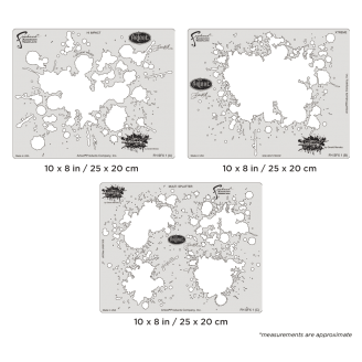 Artool Splatter Fx Template Set (Fhsfx1) Conjunto Plantillas 25X20cm