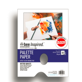 Bee Paper Paleta Mezcladora de Papel Encerado (22,9 X 30,5 cm) - 40 hojas de 90gsm