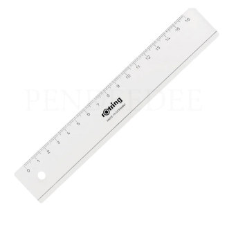 Rotring Regla Plástica Transparente de Bolsillo (16cm)