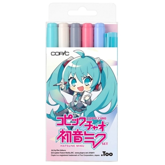 Copic Ciao Hatsune Miku Set (6 Lápices)