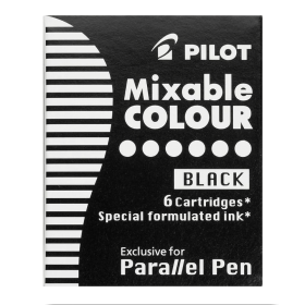 Pilot Parallel Cartucho Recarga Negro - (Set de 6 Unidades)
