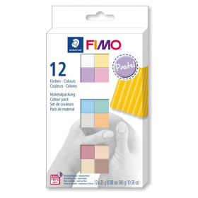 Fimo Soft Pastel Set 12 Colores - 300g (12 x 25g)