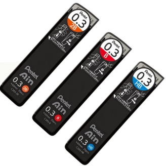 Pentel Ain Minas 0.3mm (Disponible en cuatro durezas)