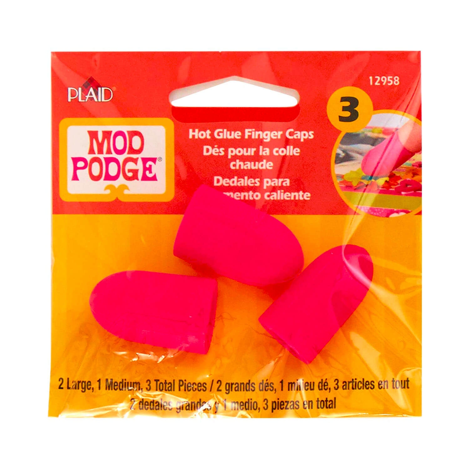 Plaid Mod Podge Dedales - (Set de 3)