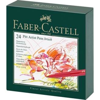 Faber-Castell Pitt Artist Pens Brush - Set de 24