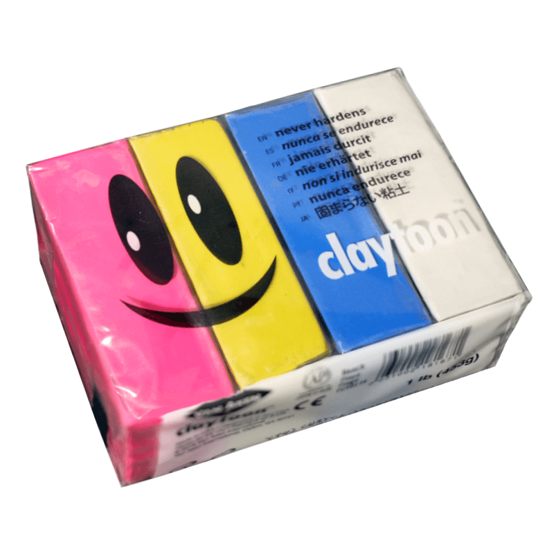 Van Aken Claytoon (Plastilina que no Endurece) - 1Lb (453g) - Set de 4 Colores (Beach)