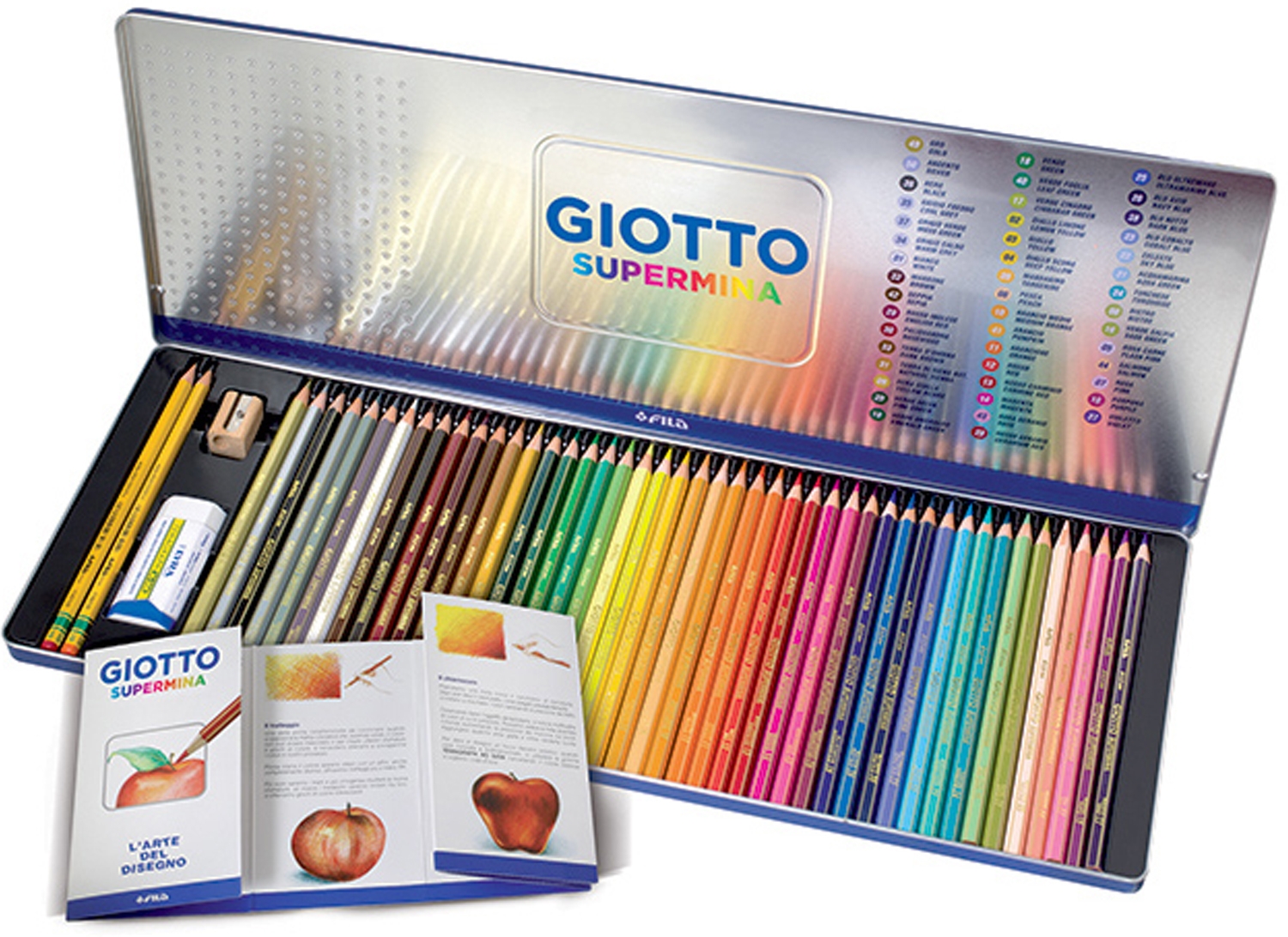 Giotto Supermina Lápices De Colores - Set De 50 Piezas