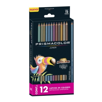 Prismacolor Junior Lápices de colores metálicos - set de 12 