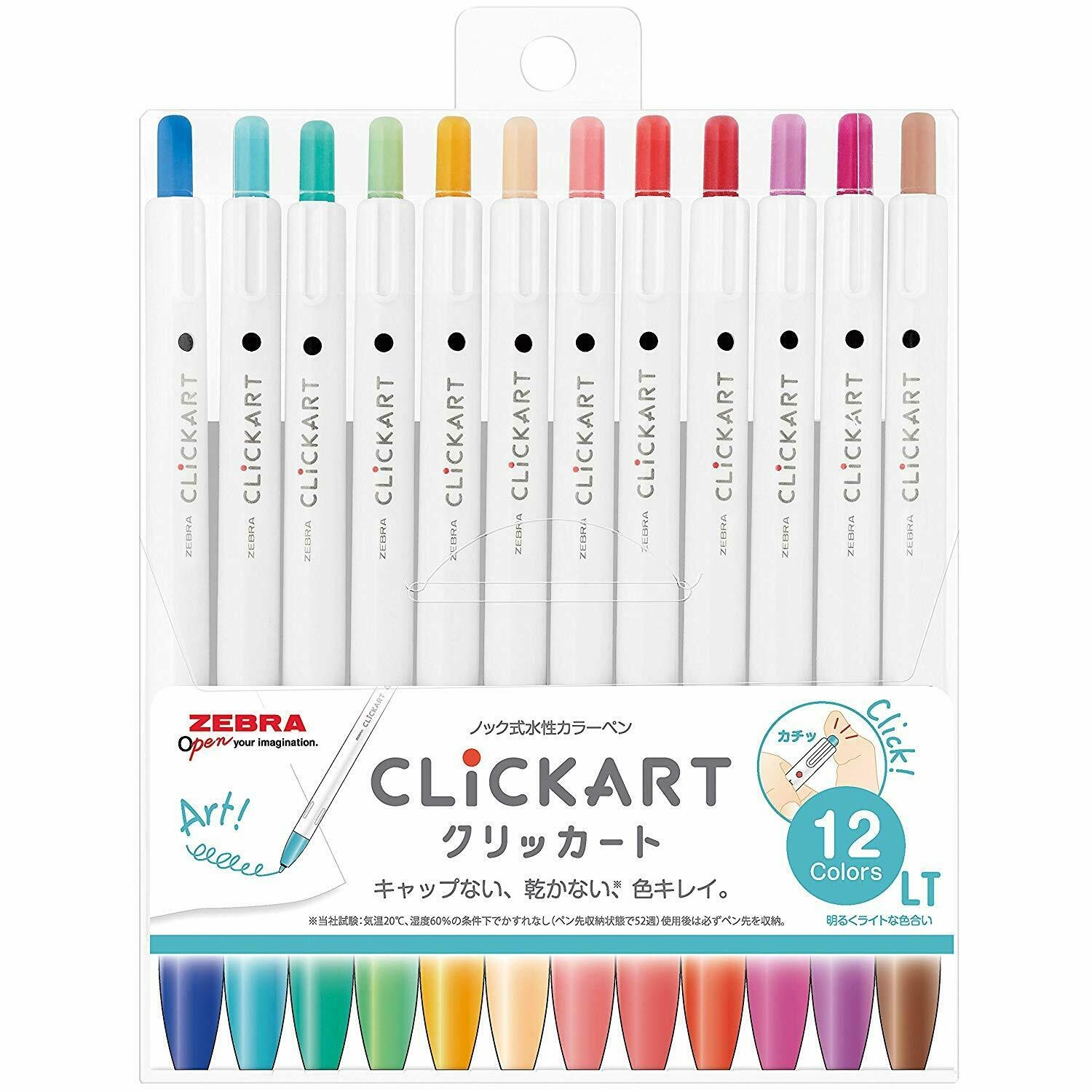 Zebra Clickart Knock LT 0.6mm - Set de 12