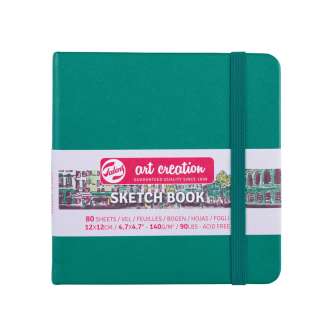 Royal Talens Art Creation Sketch Book Libreta Papel crema 12 X 12cm 140G 80Hjs - Verde Bosque