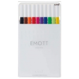 Uni Emott Tiralineas - Set de 10 colores (No.1)