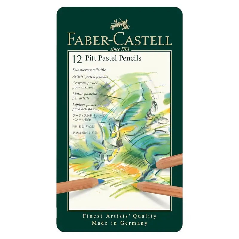 Faber-Castell Pastel Pencils Pitt (Lápices Pastel) - Set de 12