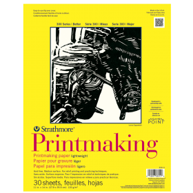 Strathmore Serie 300 Printmaking Papel para Grabado (27,9 x 35,6 cm) - 30 Hojas de 120 Gsm