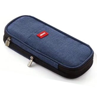 Estuche angoo rectangular - azul marino