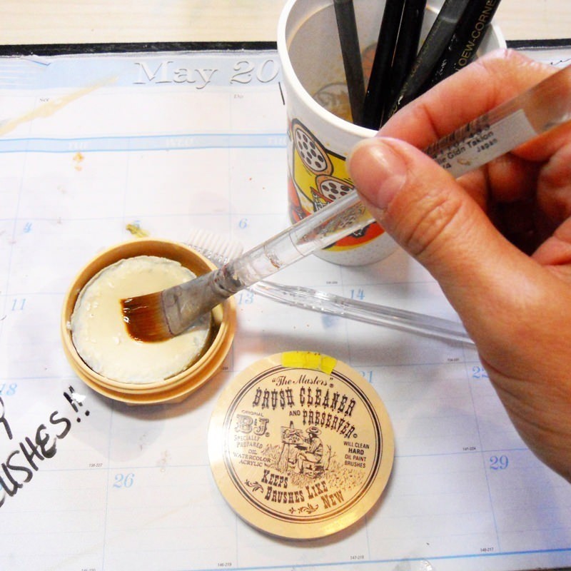 Como Limpiar Pinceles Con Pintura Acrílica Seca Pack 16 Pinturas