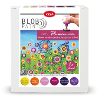 Viva Decor Blob Paint Color 90ml (Set de 6 Colores) - Flower Meadow