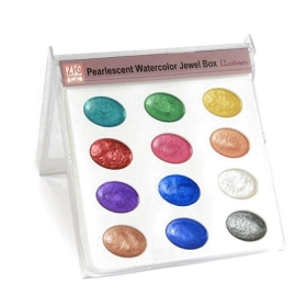 Kuretake Zig Acuarela Pearlescent - Set de 12 Colores