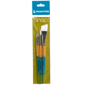 Princeton Snap pinceles white nylon - Set de 4