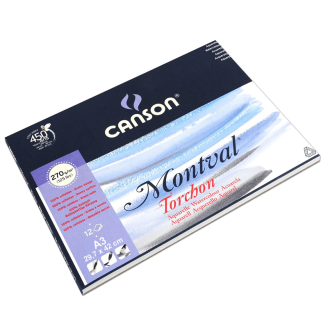 Canson Montval Torchon Block A3 (29,7 x 42cm) - 12 Hojas de 270 Gsm