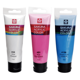 Sakura Acrílicos en tubo - 75ml (34 Colores Disponibles)