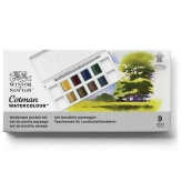 Winsor & Newton Cotman Pocket Set de 8 Colores (1/2 pastillas) - Paisaje