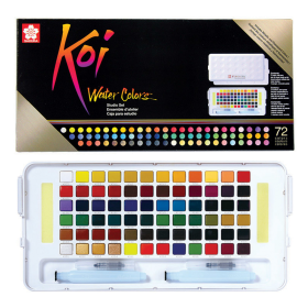 Sakura Koi Acuarela + 2 Waterbrush - Set de 72 colores