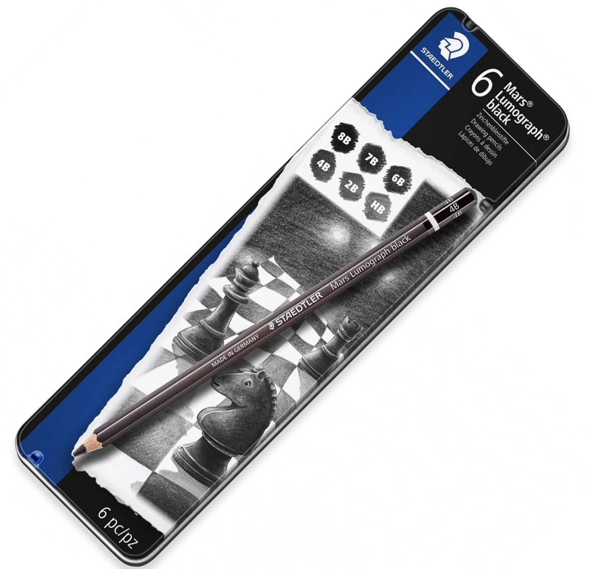 Staedtler Mars Lumograph Black - Set de 6