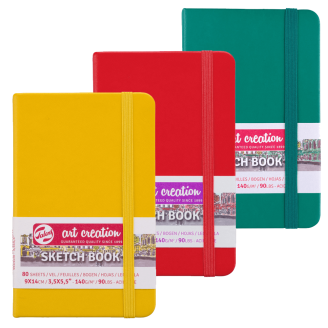 Royal Talens Art Creation Sketch Book Libreta Papel crema A6 9x 14cm 140G 80Hjs (Disponible en 6 colores)