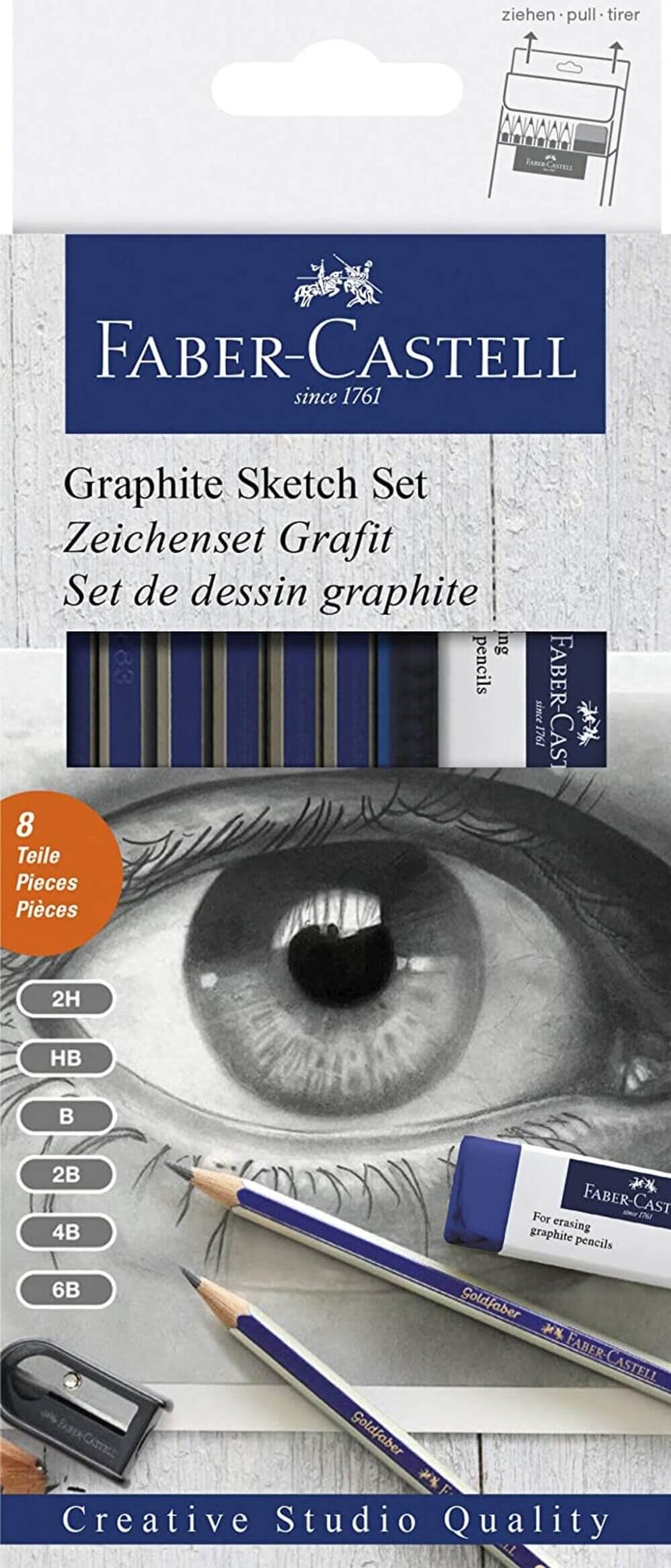 Faber-Castell Graphite Sketch Set - 8 Piezas 