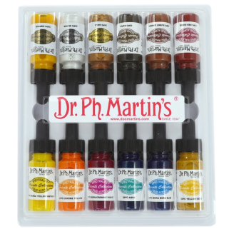 Dr. Ph. Martin's Spectralite Liquid Acrylics 15ml - Set 3 (12 Colores)