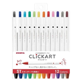 Zebra Clickart Knock ST 0.6mm - Set de 12 