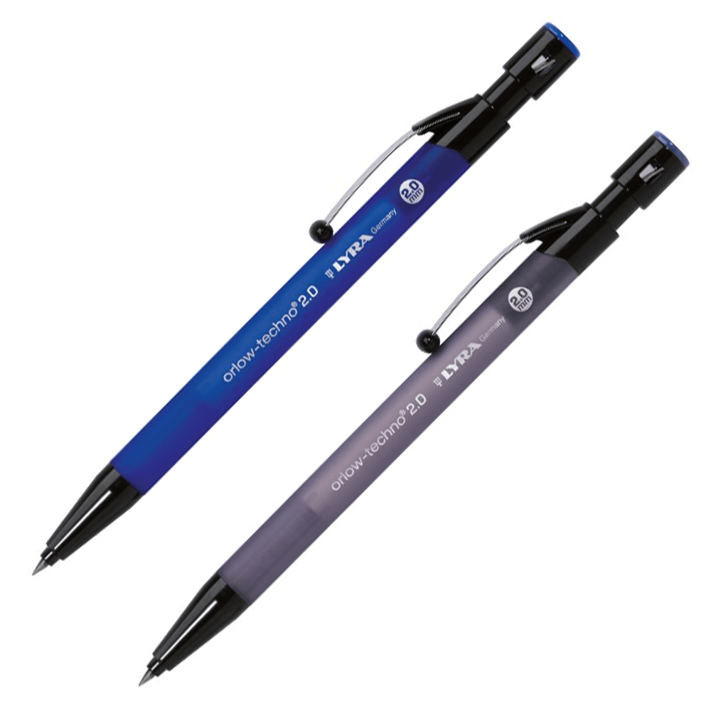 Lyra Portaminas Orlow-Techno 2.0 mm con sacapuntas (Disponible en 2 colores) 