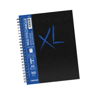 Canson XL Mix Media ARTBOOK A5 (14,8 x 21 cm) - 68 Páginas Blancas de 300 Gsm