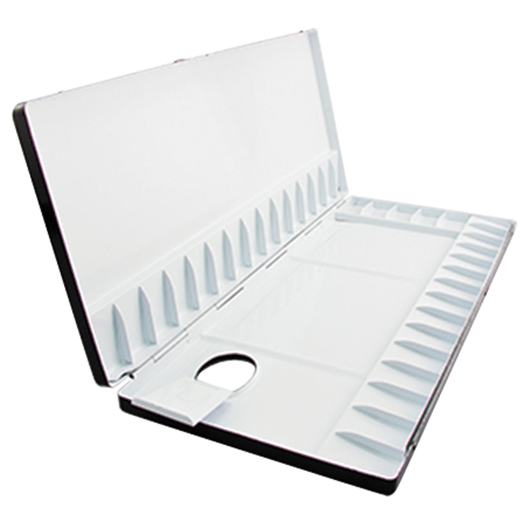 Anderson & Sons Paleta de Aluminio para acuarela de 20 espacios