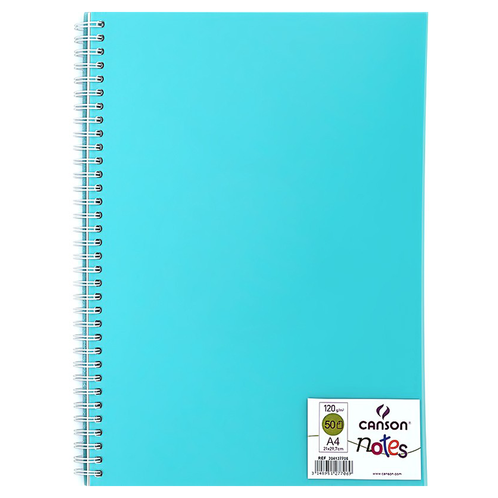 Canson Sketch book Notes Papel Blanco A4 21x29,7cm 120gms 50 hojas -  Turquesa