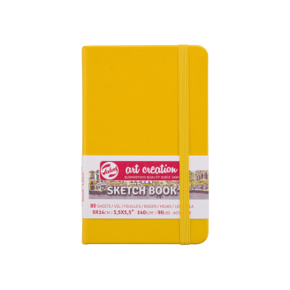 Royal Talens Art Creation Sketch Book Libreta Papel crema A6 9 X 14cm 140G 80Hjs - Amarillo
