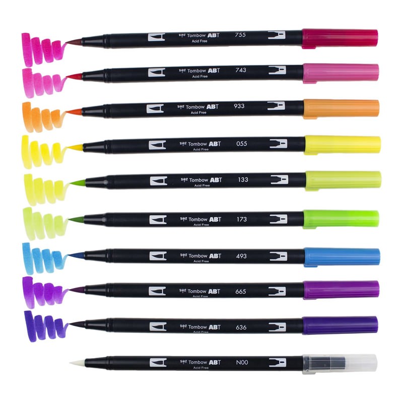 Tombow Dual Brush Pen 108 Set