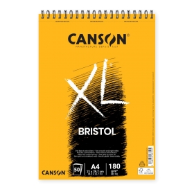 Canson XL Bristol A4 (21 x 29,7cm) - 50 Hojas de 180 Gsm 