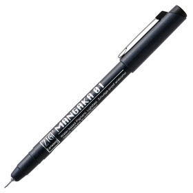 Kuretake Zig Cartoonist Mangaka Tiralineas 01 - Negro
