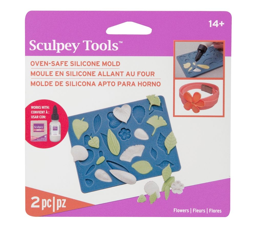 Sculpey Molde Horneable de Silicona – Flores