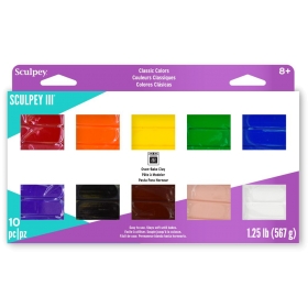 Sculpey III Multipack Clasicos – 10 colores 57 gr/2 oz